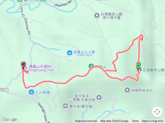 后里鳳凰山、觀音山不到吧