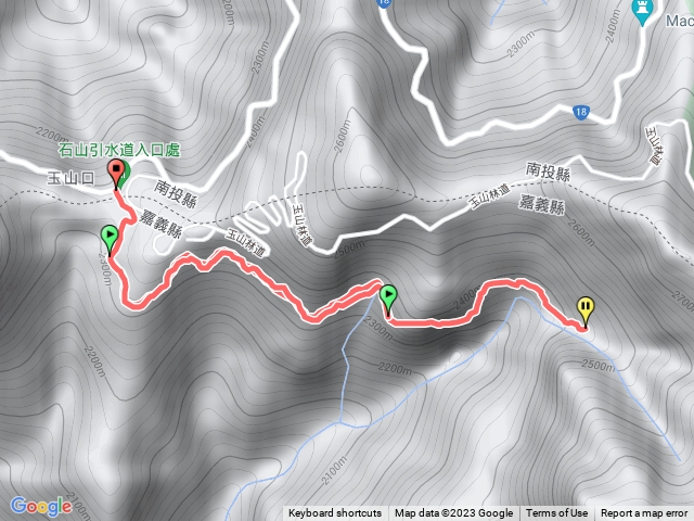鹿林石山引水道