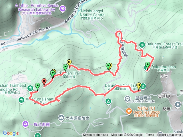 大崙尾山台北小溪頭翠山步道