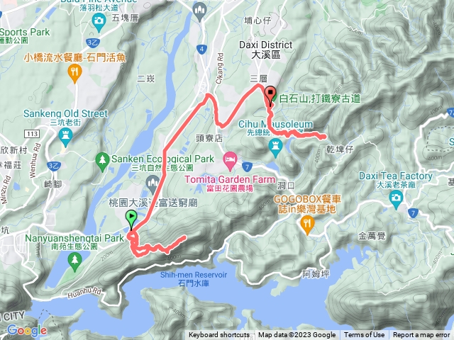 20230325追血藤:溪洲福山巖-溪洲山(返)。開車。打鐵寮古道-東興橋(返)。（塔魔巴團）
