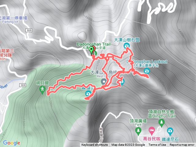 230107-小百岳#060奮起湖大凍山+霹靂山。美美兔隨興走起8公里，觀景台施工中。
