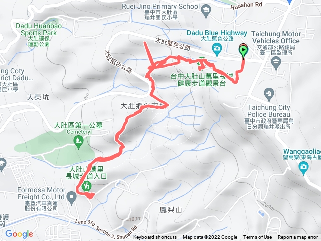 大肚旗開得勝步道