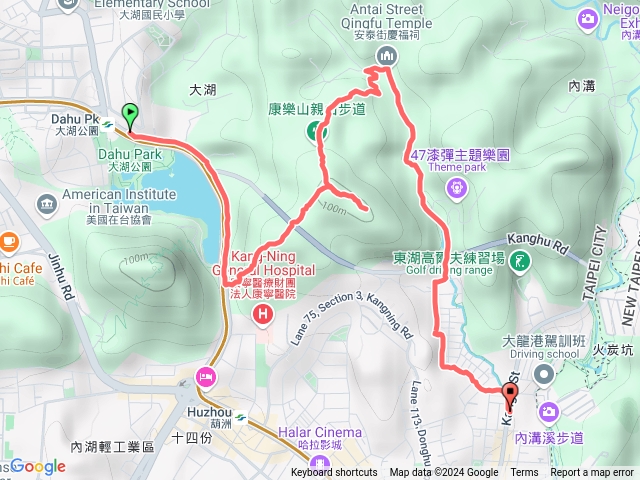 大湖公園／康樂山／東湖國中20240831