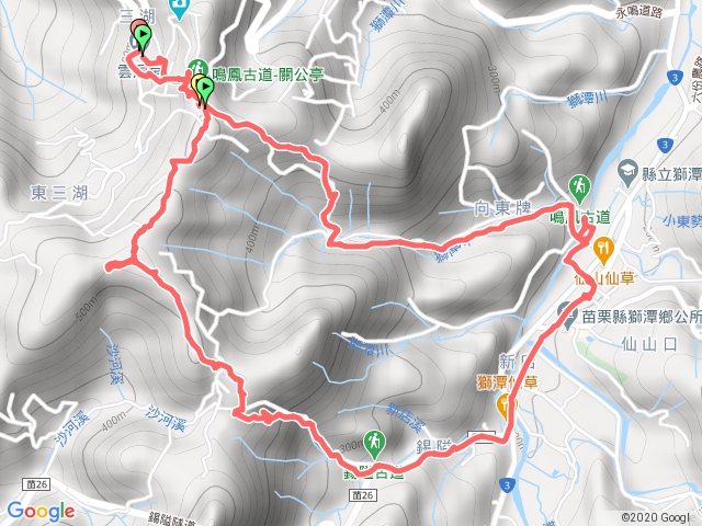 2020.06.11雲洞宮、南隘勇古道、三湖山、八達嶺古道、鍚隘古道、鳴鳳古道O型路線