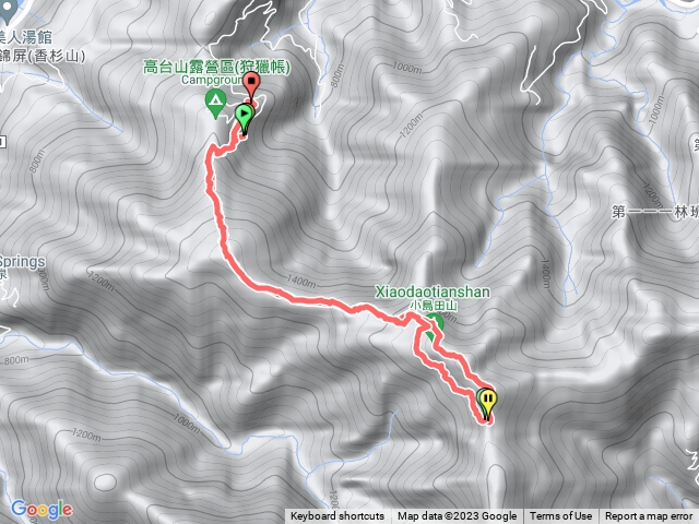 高島縱走（高台山第一登山口上第二登山口出）