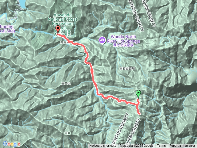 北三段(能高安東軍)d3屯鹿妹池→奧萬大預覽圖