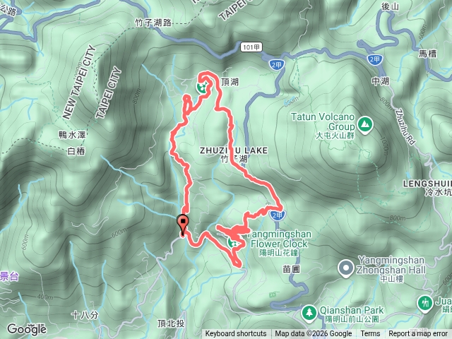 猴崁步道-猴崁水圳步道-竹子湖-紫明溪步道-陽明書屋-後山公園預覽圖