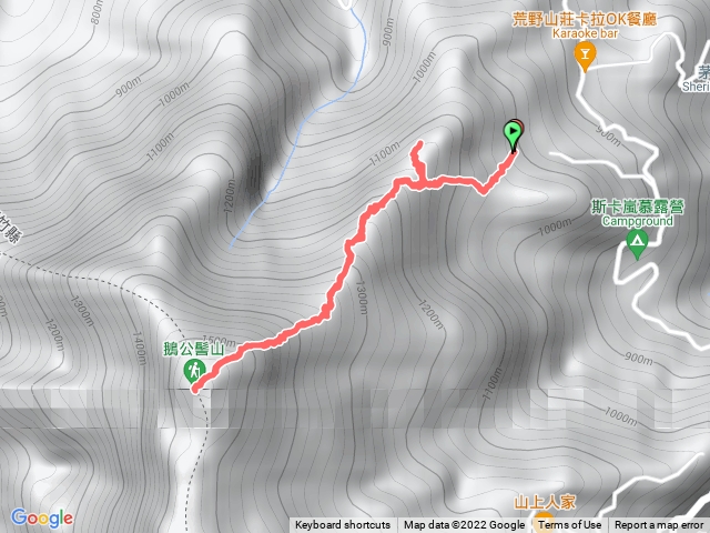 鵝公髻山第二登山上原路來回（附停車座標）