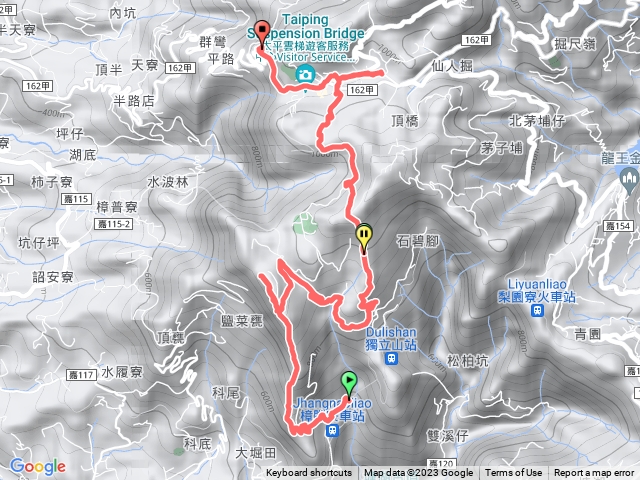 樟腦寮往阿拔泉稜線步道－奉天岩－大龍頂－太平雲梯