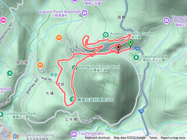 20251003 陽明山公車總站 橫嶺古道 湖山國小步道 尖山觀景亭 8字行