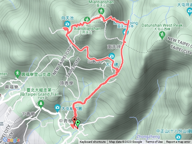 清天宮-面天山-向天湖o型路線