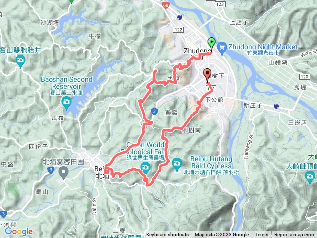 竹東樹杞林山 新具庄山 北岡頂山 員崠山縱走