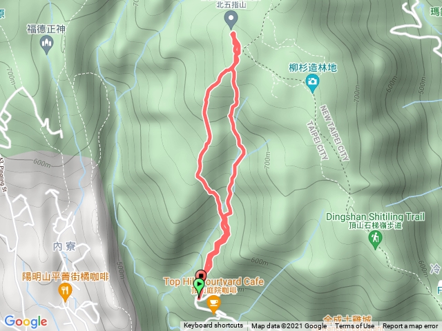 荷蘭古道高頂山北五指山