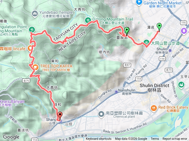 大棟山，鶯歌站出發山佳回