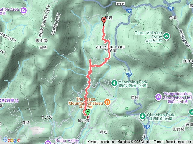 20250822 十八份水圳 猴崁古道 草山觀瀑吊橋 猴崁湖田國小步道 竹子湖山 竹子湖山北峰