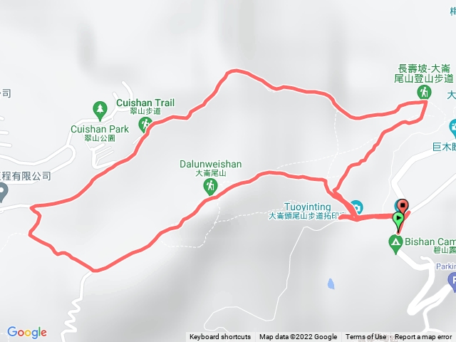 翠山步道十大崙尾O型