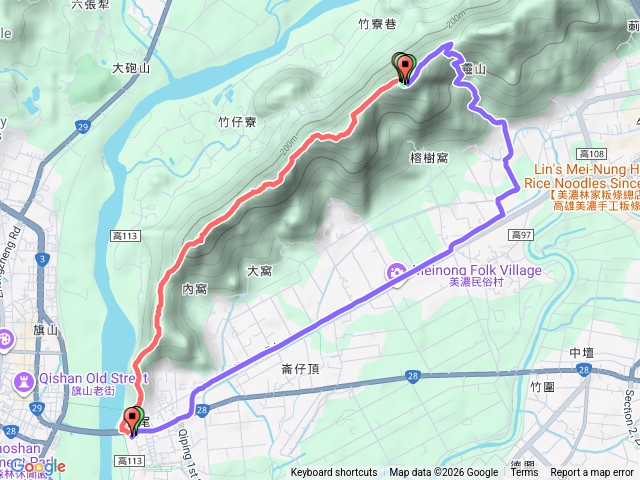 旗靈縱走預覽圖