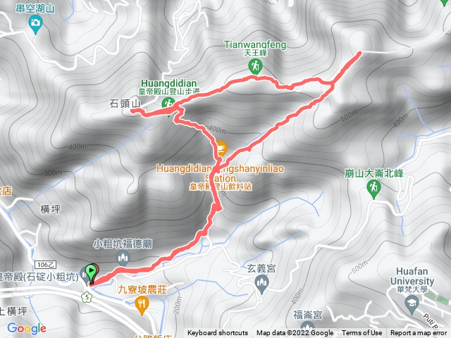 皇帝殿東西峰連走（小粗坑上）