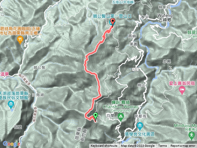 五峰天際線--鳥嘴山鵝公髻山大縱走