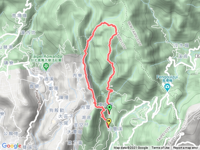 聖人瀑布 荷蘭古道內雙溪古道Q型