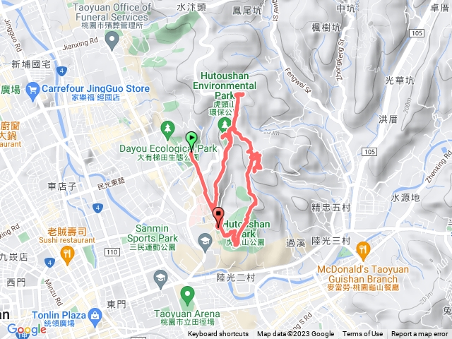 虎頭山 奧爾森林學堂 至三角點稜線步道7回程