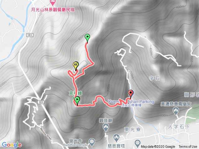 美濃（雙峰山-克孝峰-月光山停車場）