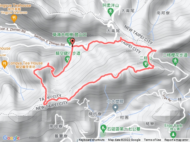 二格、貓空圓山東北峰