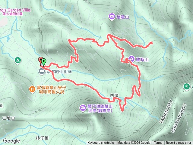 雞胸山連走福龍山