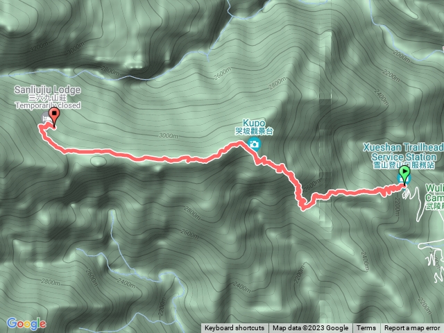 雪山東峰。臨時369