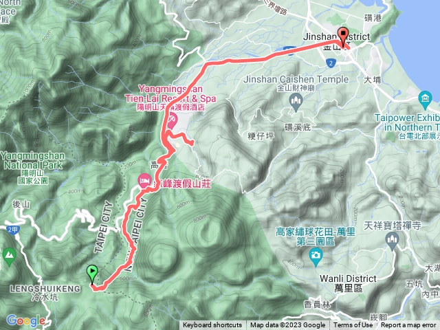 冷水坑-擎天崗-金山老街