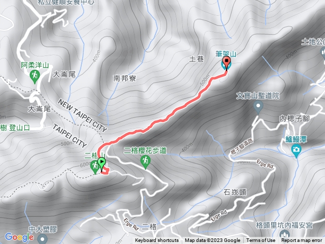 二格山縱走筆架山