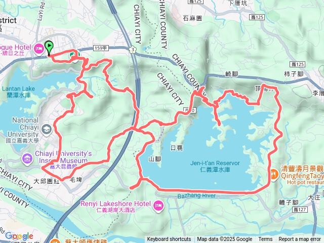 蘭潭步道-山子頂山-紅毛埤山-龍林厝山-仁義潭環潭-蘭潭後山步道-筍寮山2025-12-28預覽圖