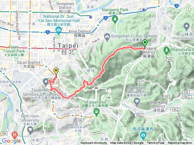 中華科技大學台北縱走第六段