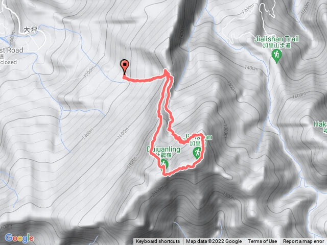 姐妹的加里山（大坪登山口上杜鵑嶺p形）