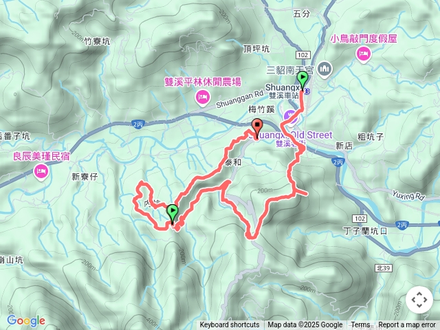 蝙蝠山苕谷瀑布麻竹坑山內坑古道梅竹蹊山O型預覽圖