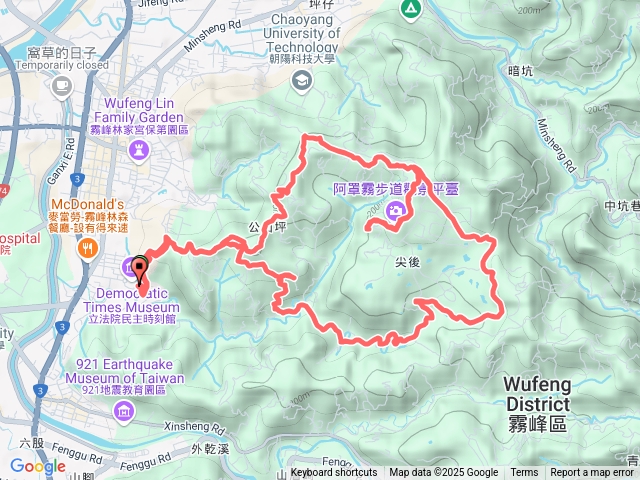 阿罩霧山中心壠步道天威智園區o繞會省議會停車場預覽圖