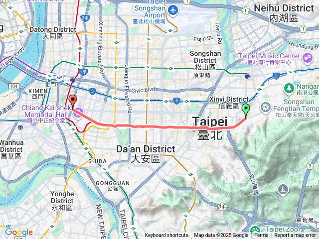 從信義路六段到信義路一段