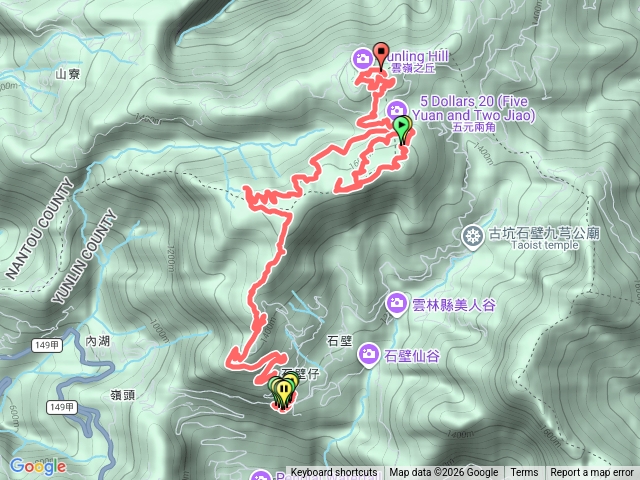 石壁北天宮走雲嶺之丘