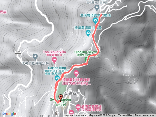 清境小瑞士花園散步來回清境高空觀景步道全段