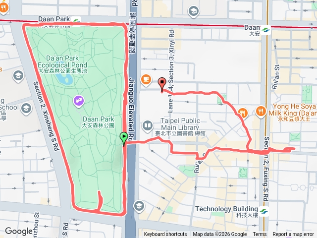 大安森林公園繞兩圈預覽圖