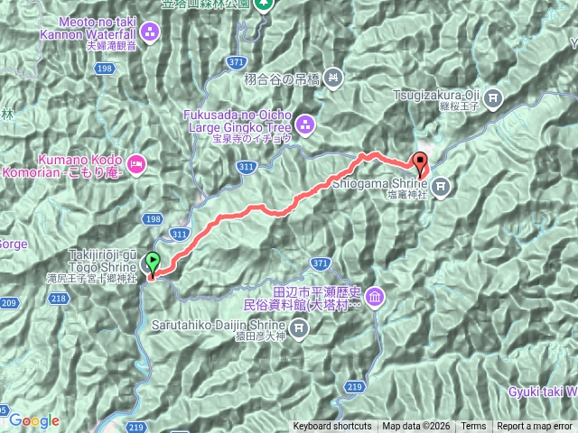 滝尻王子～近露王子