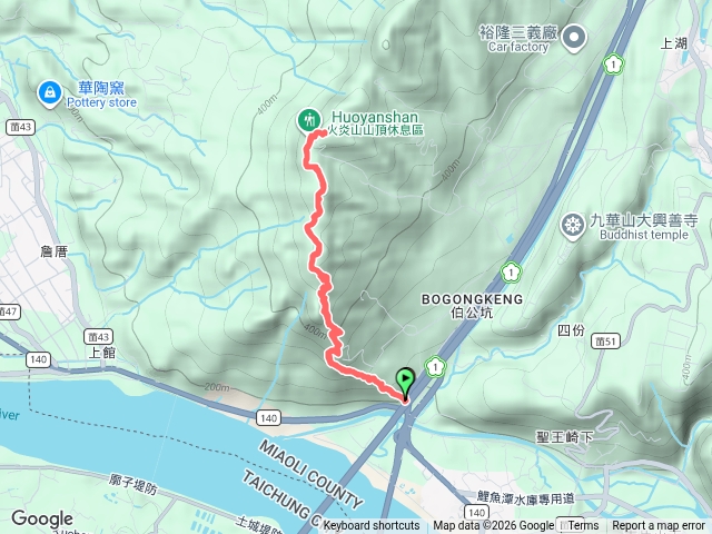 火炎山南上來回