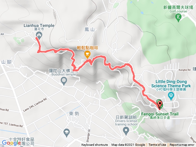 新竹－臺灣百大必訪步道鳳崎落日步道202112261557