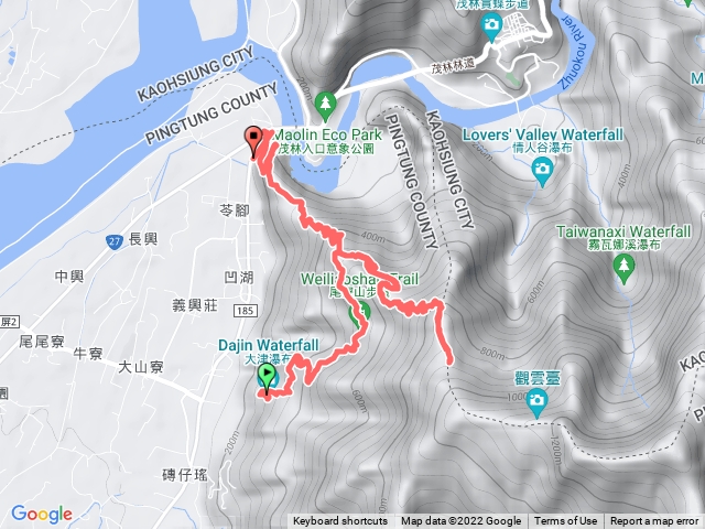 尾寮山大津瀑布