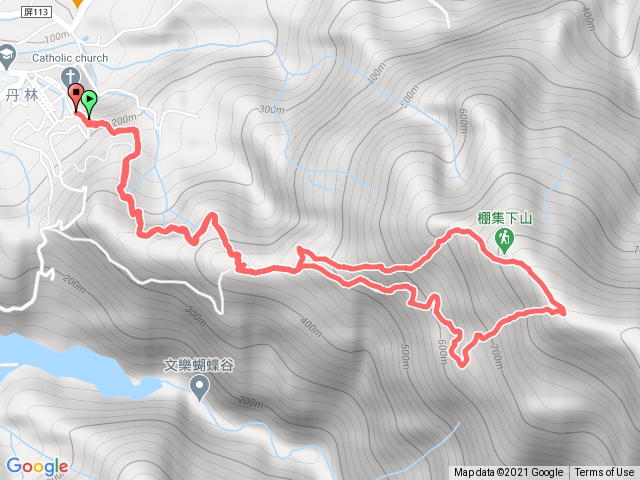 棚集山_D1路線上山 旁邊有停車場