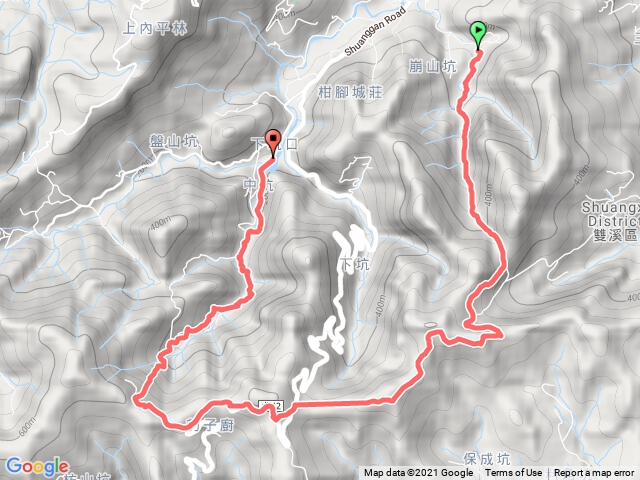 淡蘭中坑崩山坑O型