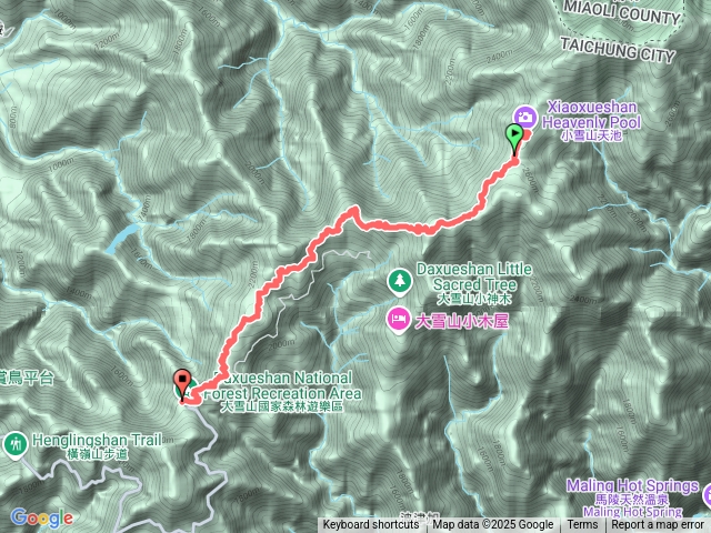 小雪山步道走鞍馬山船型山縱走