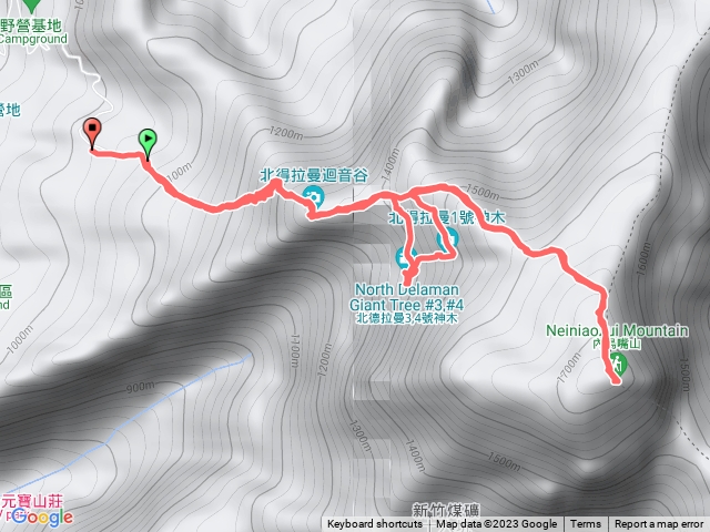 內鳥嘴山看山毛櫸