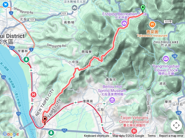【任務二】2025臺北大縱走臺北大縱走第一段：關渡至二子坪20250531