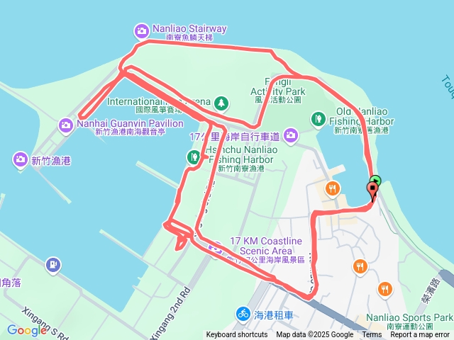 追逐夕陽（南寮漁港）